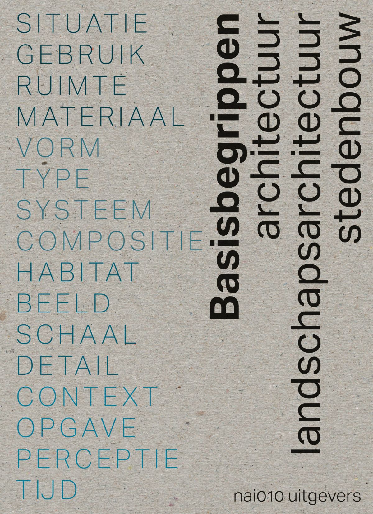 Basisbegrippen architectuur, landschapsarchitectuur en stedenbouw